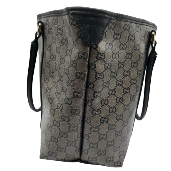 Gucci Black and Gray Signature Tote | Good Condition - Picture 4 of 17